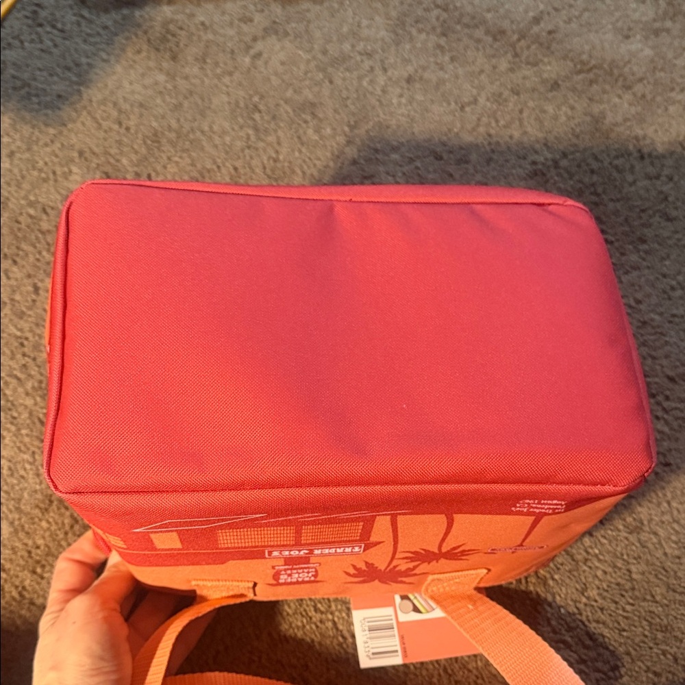 Trader Joe's Red and Orange Insulated Bag - Picture 3 of 5
